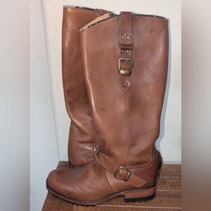 Steven By Steve Madden Tan Leather Boots Size 8